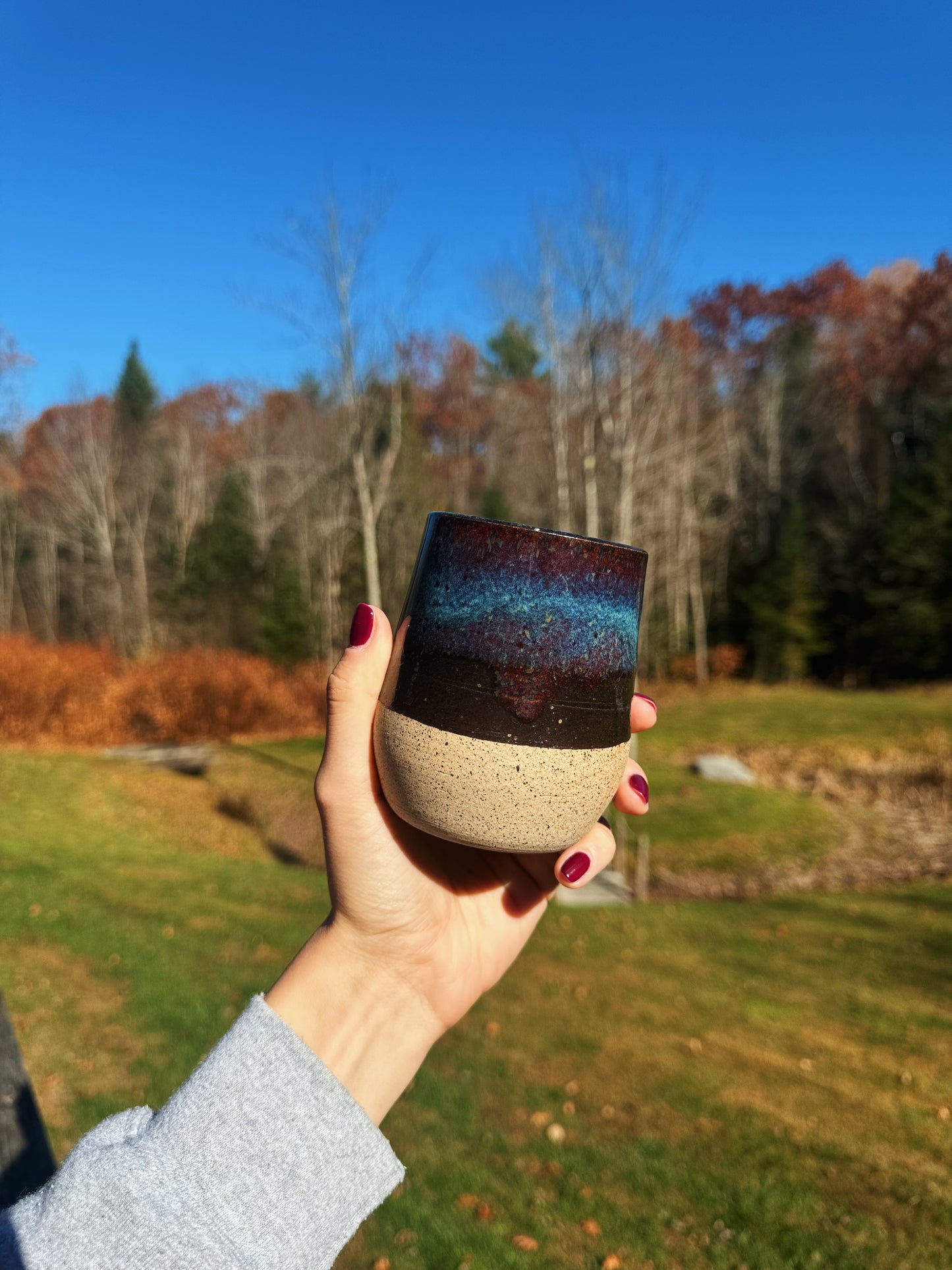 Northern Lights Wine Tumbler