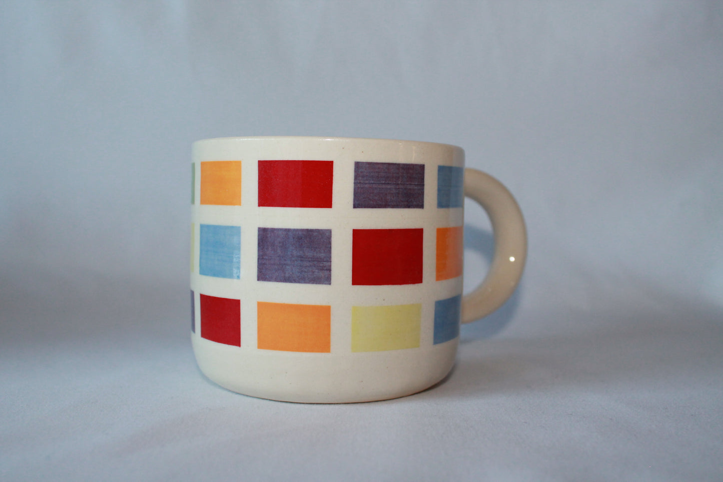 Colorful Checked Mug