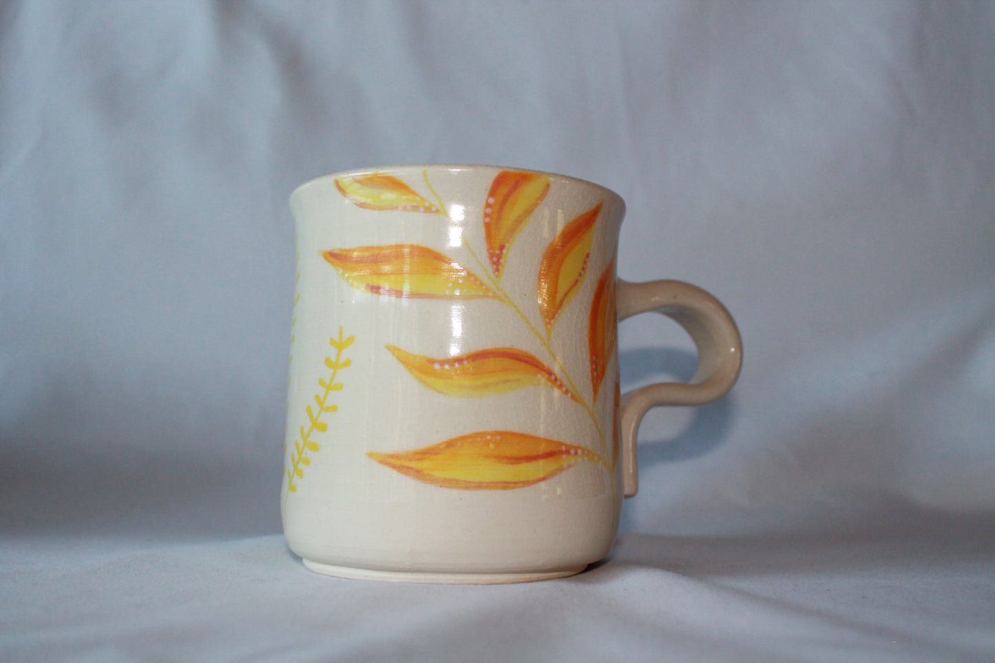 Watercolor Yellow Floral Mug