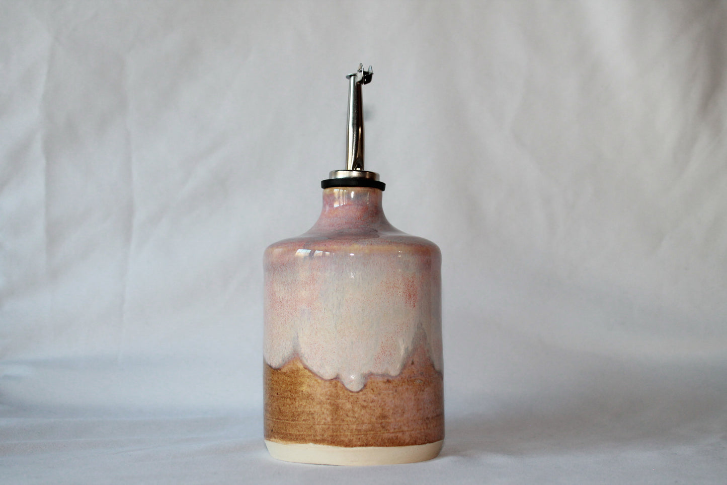 Pink Haze Olive Oil Bottle - Medium (Squared)