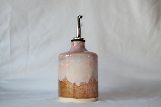 Pink Haze Olive Oil Bottle - Medium (Squared)