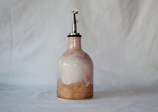 Pink Haze Olive Oil Bottle - Medium (Rounded)