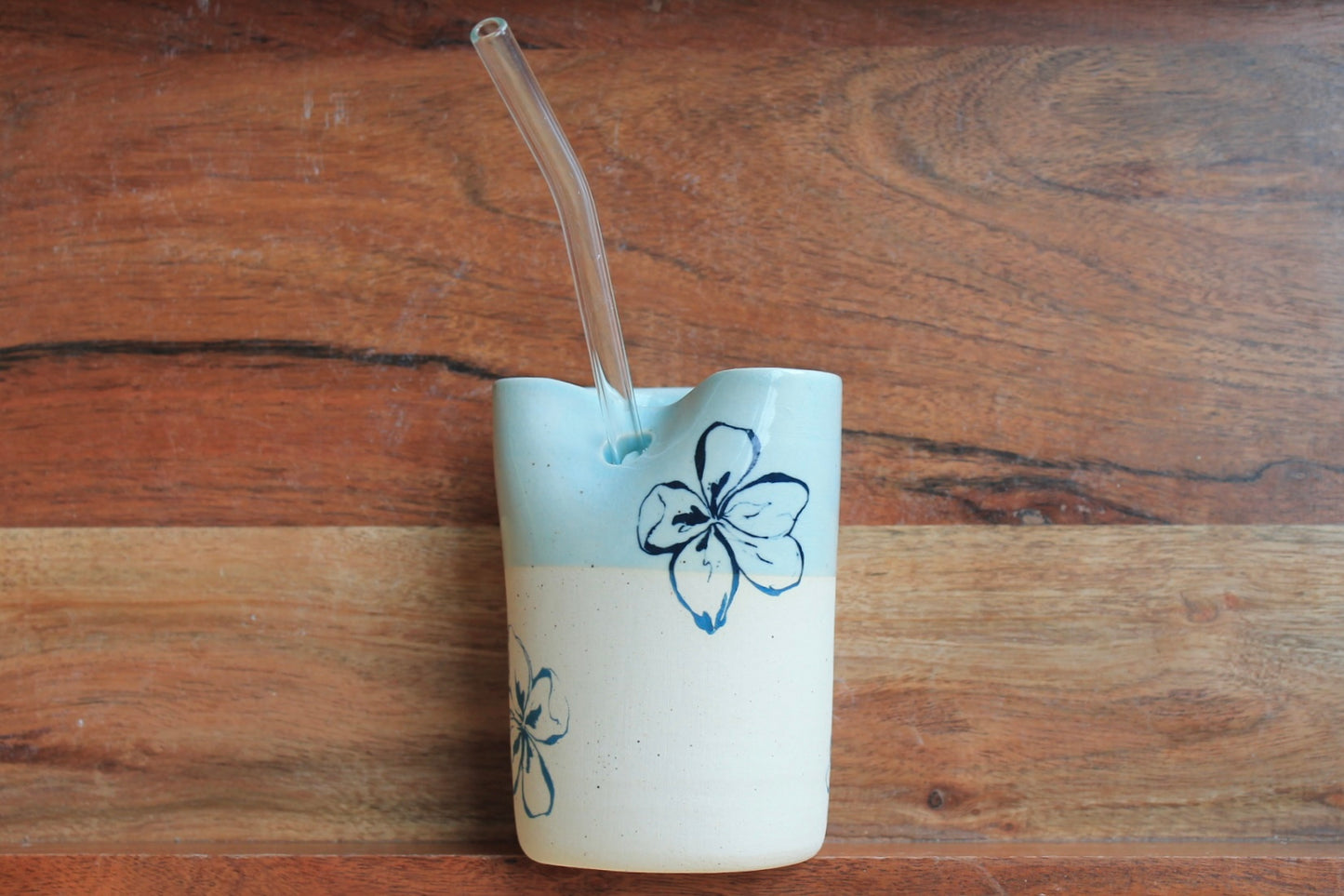 Glacier Bloom Straw Cup